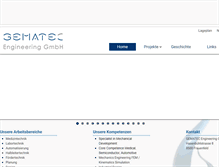Tablet Screenshot of gematec.ch